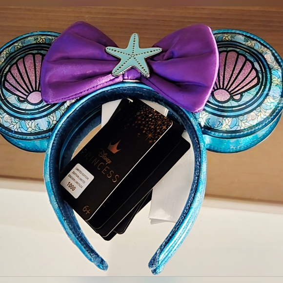 Loungefly Accessories - Loungefly Disney Princess Stained Glass Little Mermaid Ariel Ear Headband. NEW